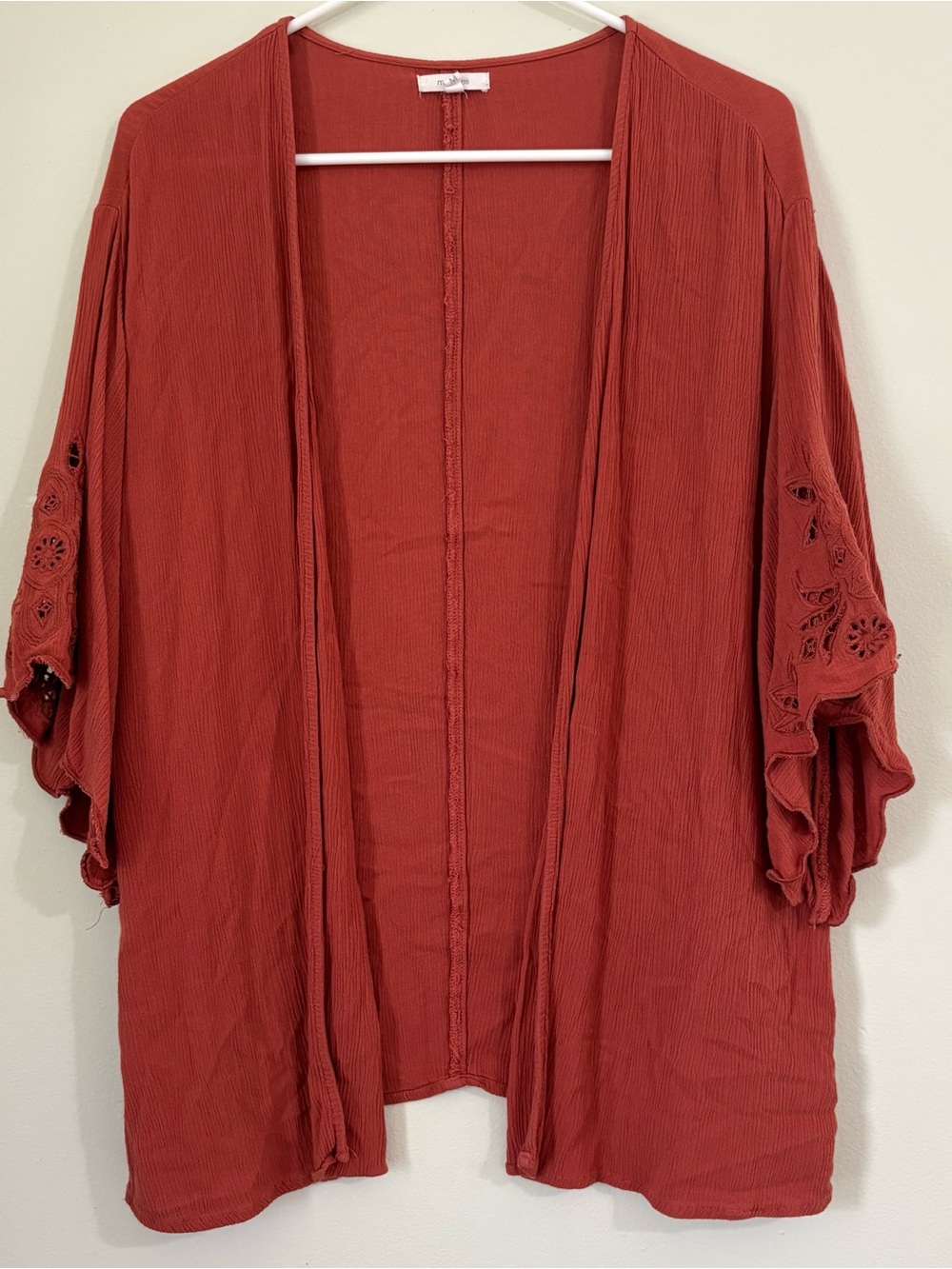 Maurice’s Rust Open-Front Women's Kimono Cardigan